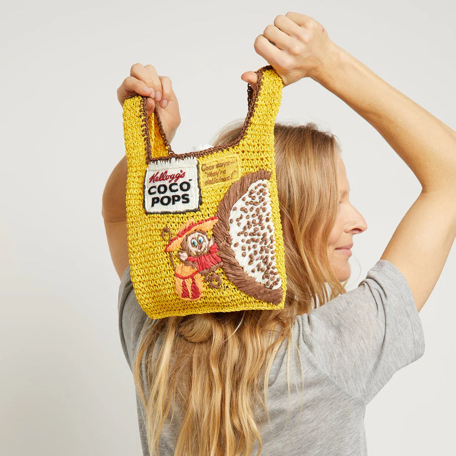 Anya Brands Coco Pops Raffia Mini Tote