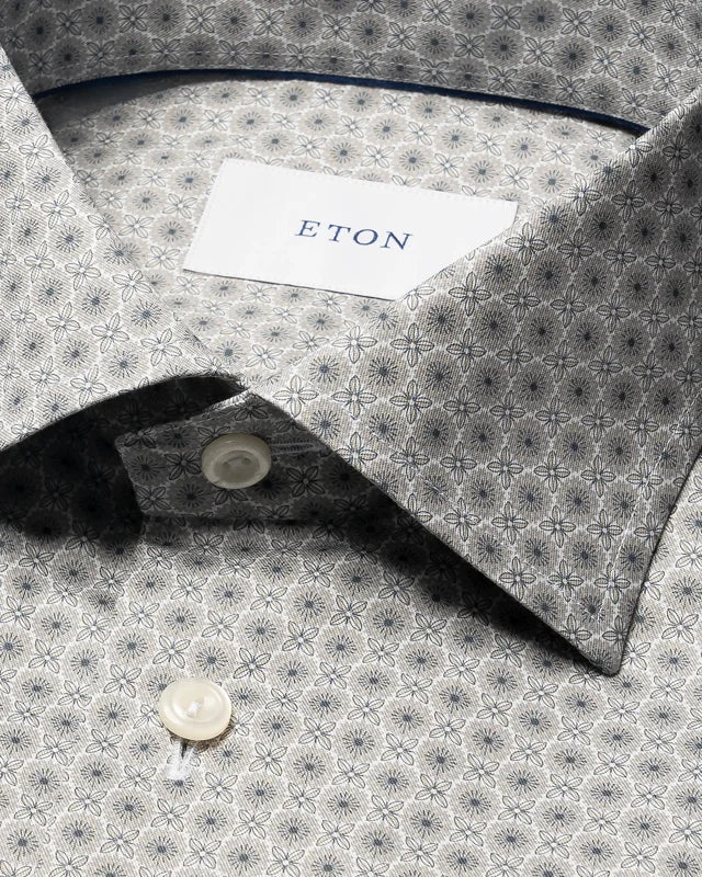 Micro Floral Print Shirt
