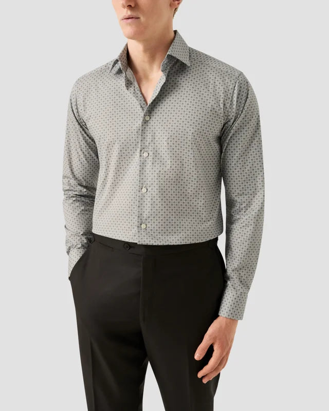 Micro Floral Print Shirt