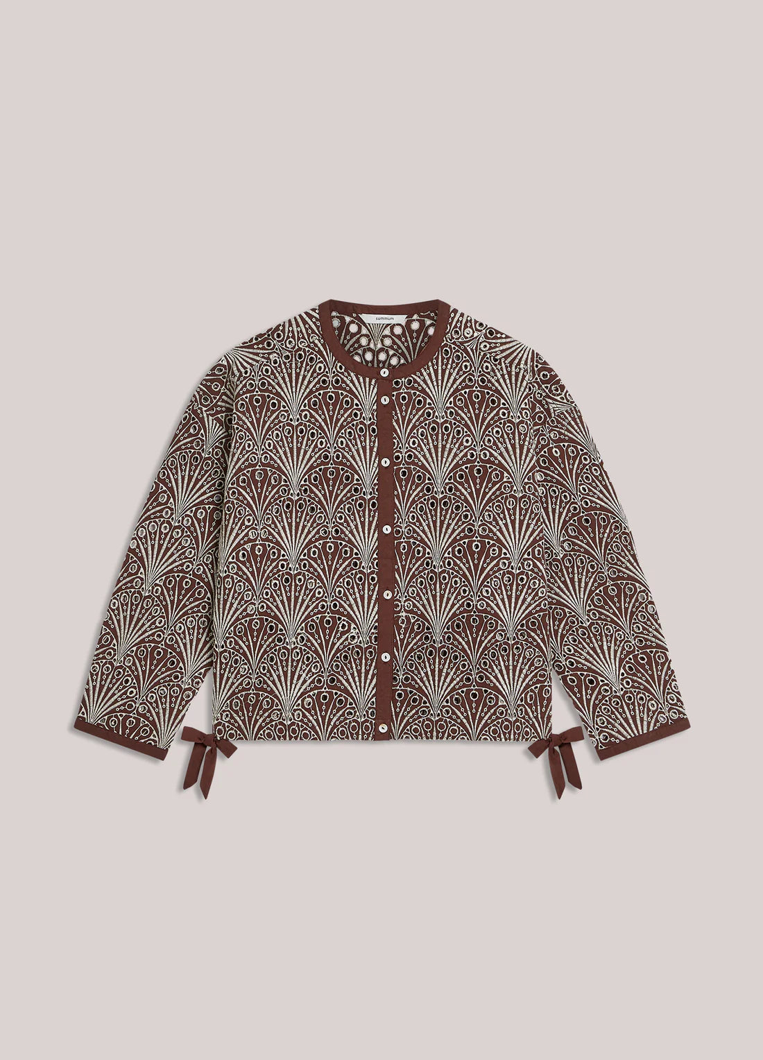 Blouse with Openwork Embroidery