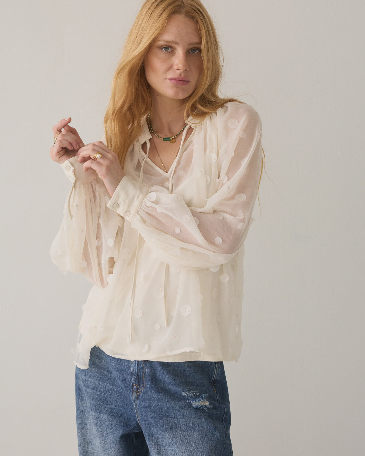 Top with 3D Sequins