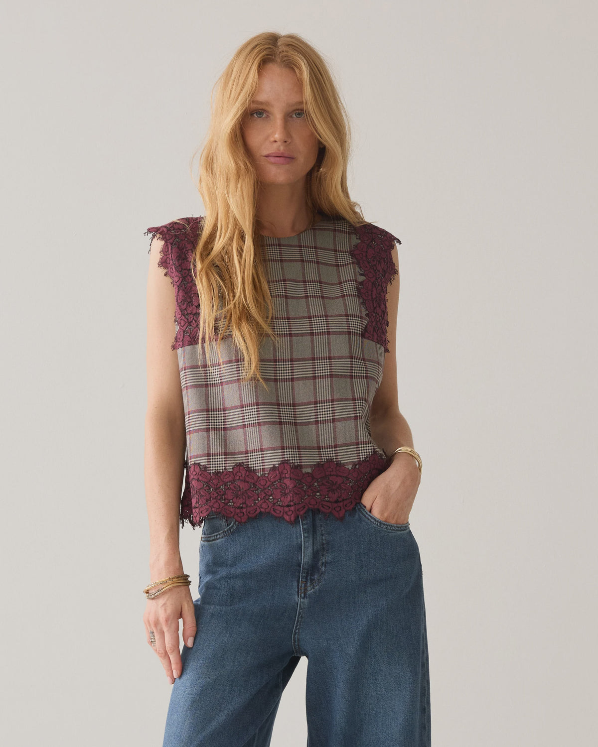 Plaid Top