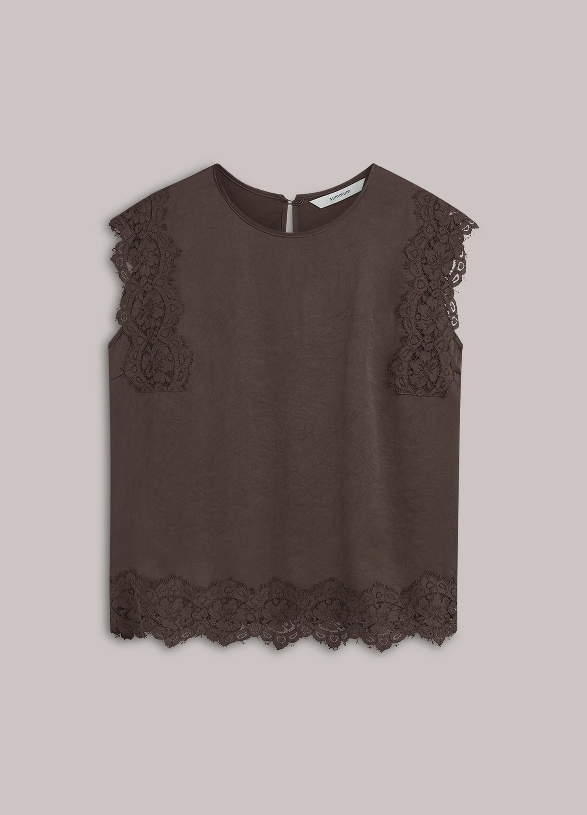 Sleeveless Top with Lace