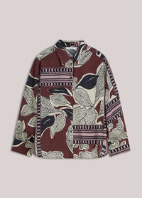 Blouse with Scarf Print