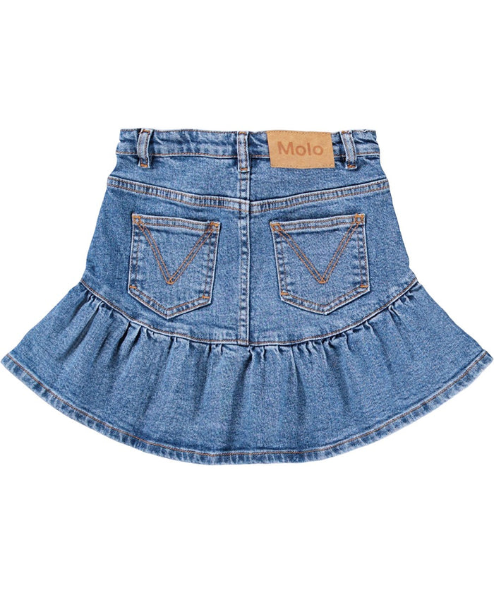 Bridget Washed Vintage Denim Skirt