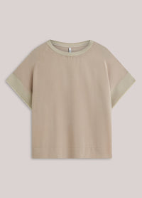 Boxy Top in a Satin Mix