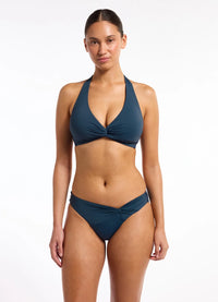 Twist Front Hipster Bikini Bottom