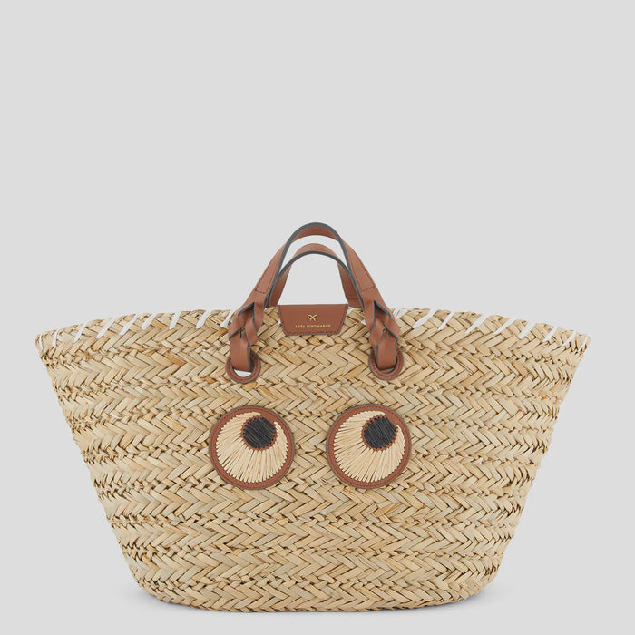 Small Paper Eyes Basket Bag
