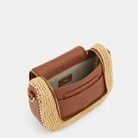 Raffia Vere Small Soft Satchel Cross-body