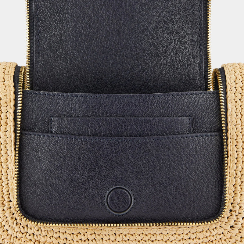 Raffia Vere Small Soft Satchel Cross-body