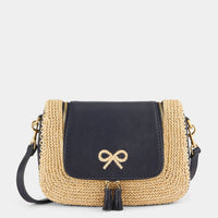 Raffia Vere Small Soft Satchel Cross-body