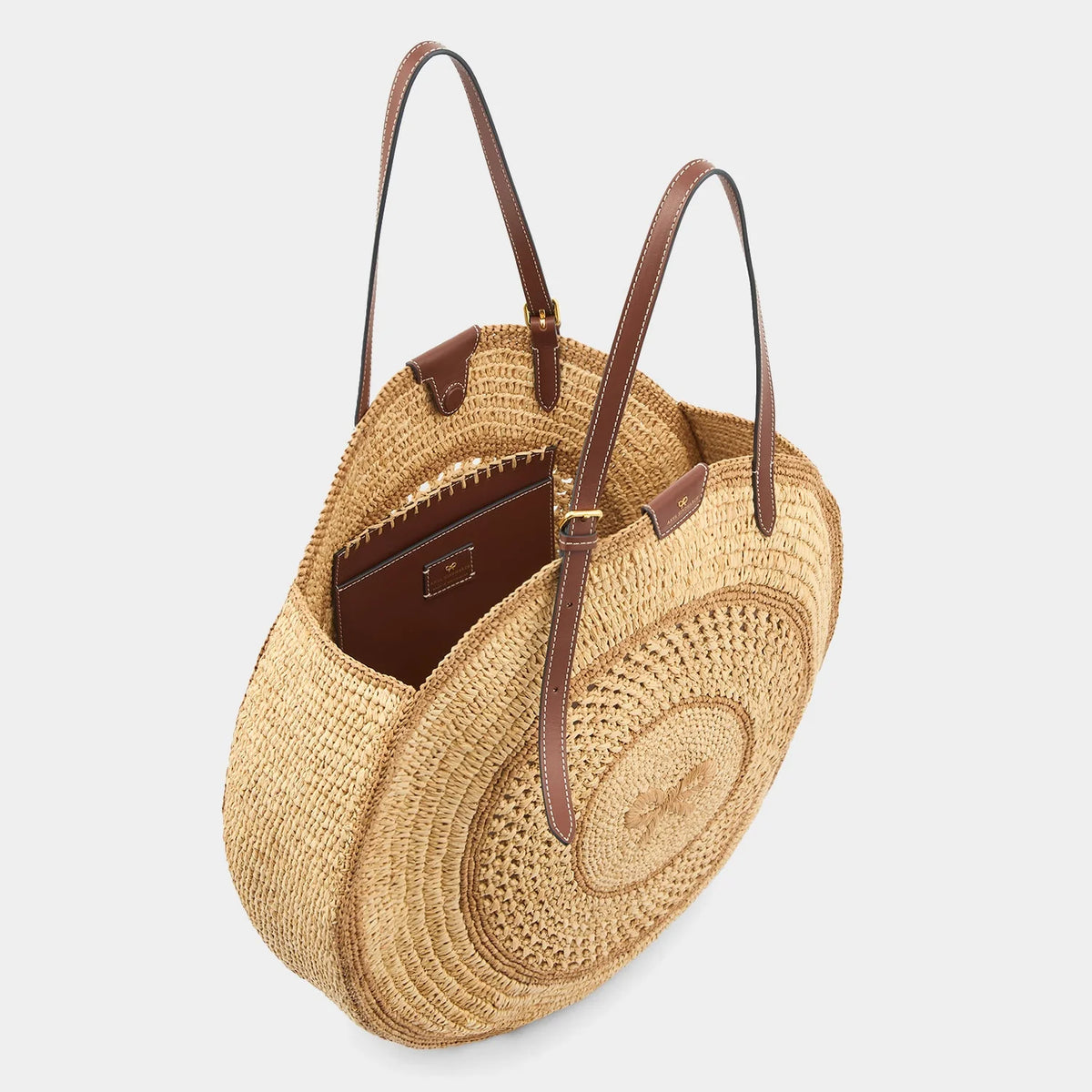 Raffia Round Bow Tote