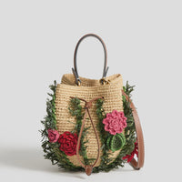 Raffia Cactus Cross-body