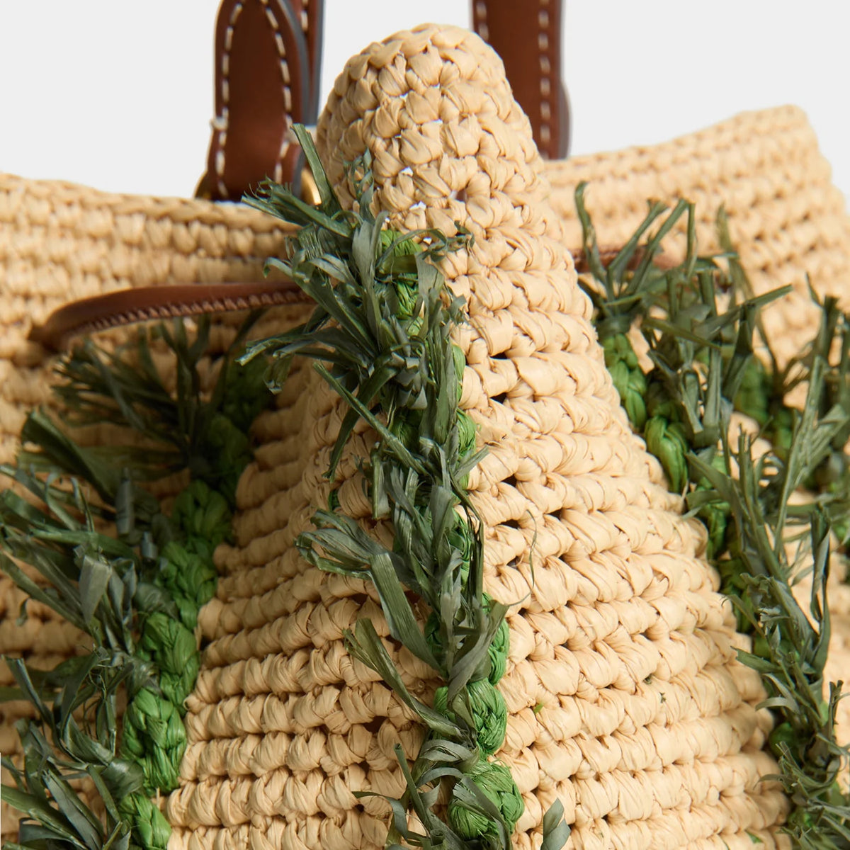 Raffia Cactus Cross-body