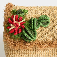 Raffia Cactus Clutch