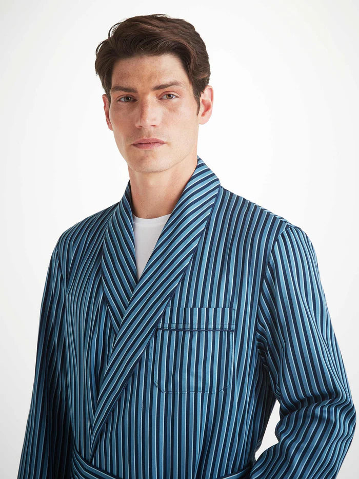 Men's Dressing Gown Blue