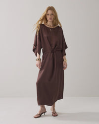 Midi Dress in Silky Fabric