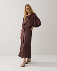Midi Dress in Silky Fabric