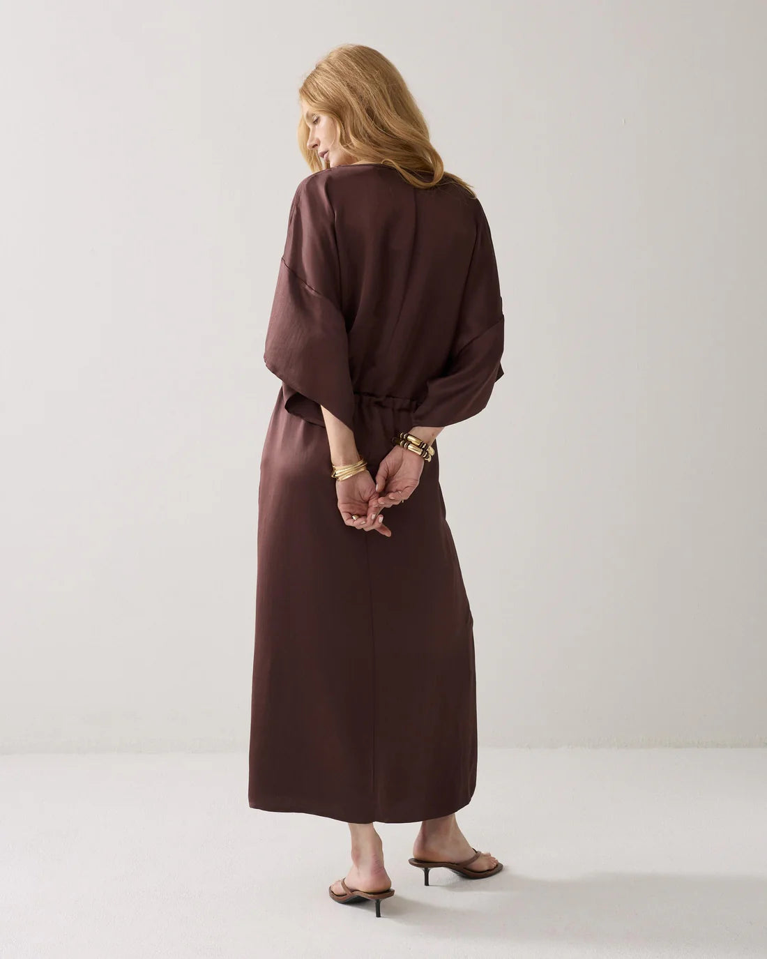 Midi Dress in Silky Fabric