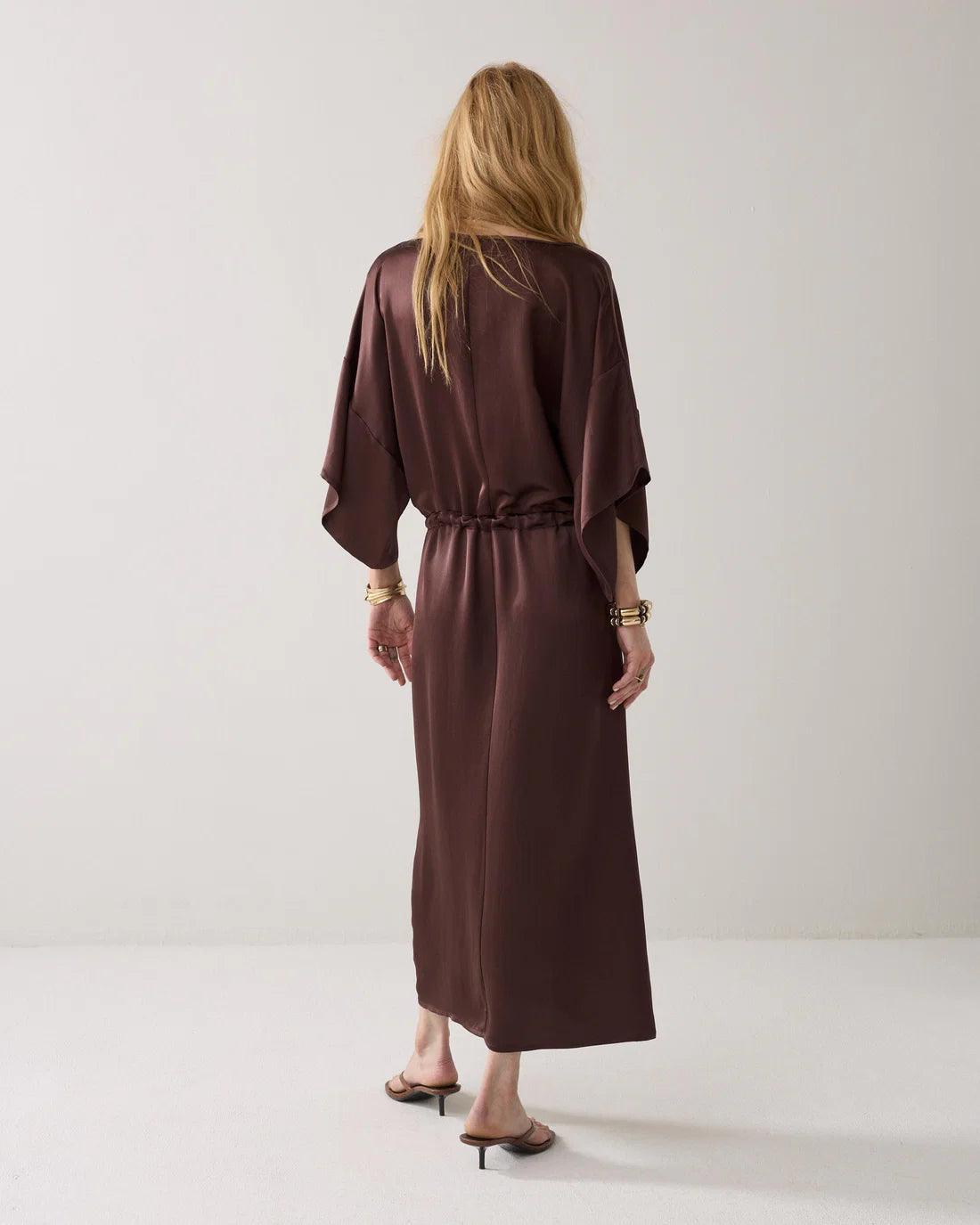 Midi Dress in Silky Fabric