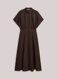 Shiny Button-Down Dress