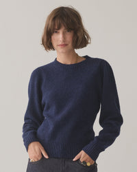 Knitted jumper with Puff Sleeves