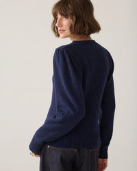 Knitted jumper with Puff Sleeves