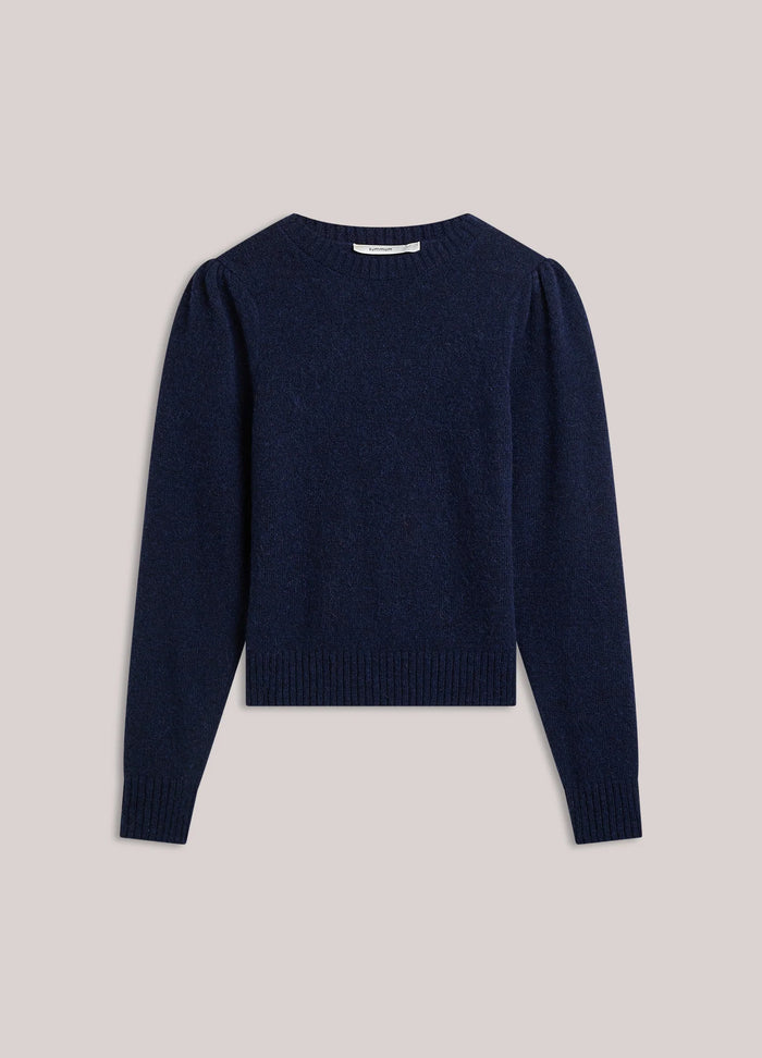 Knitted jumper with Puff Sleeves