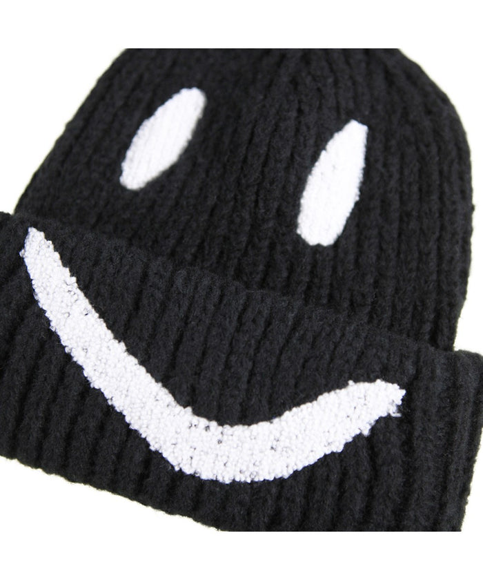 Kim Smiley Face Beanie