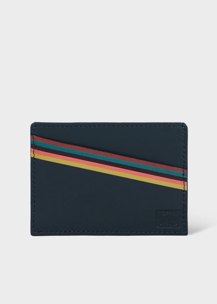 Striped Wallet & Card Holder