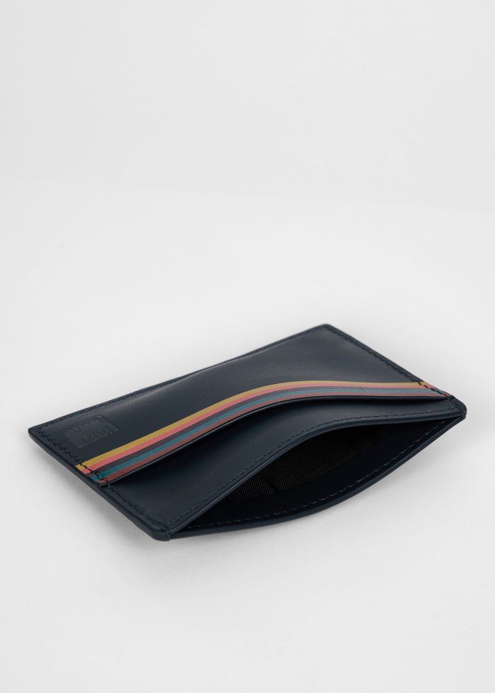 Striped Wallet & Card Holder