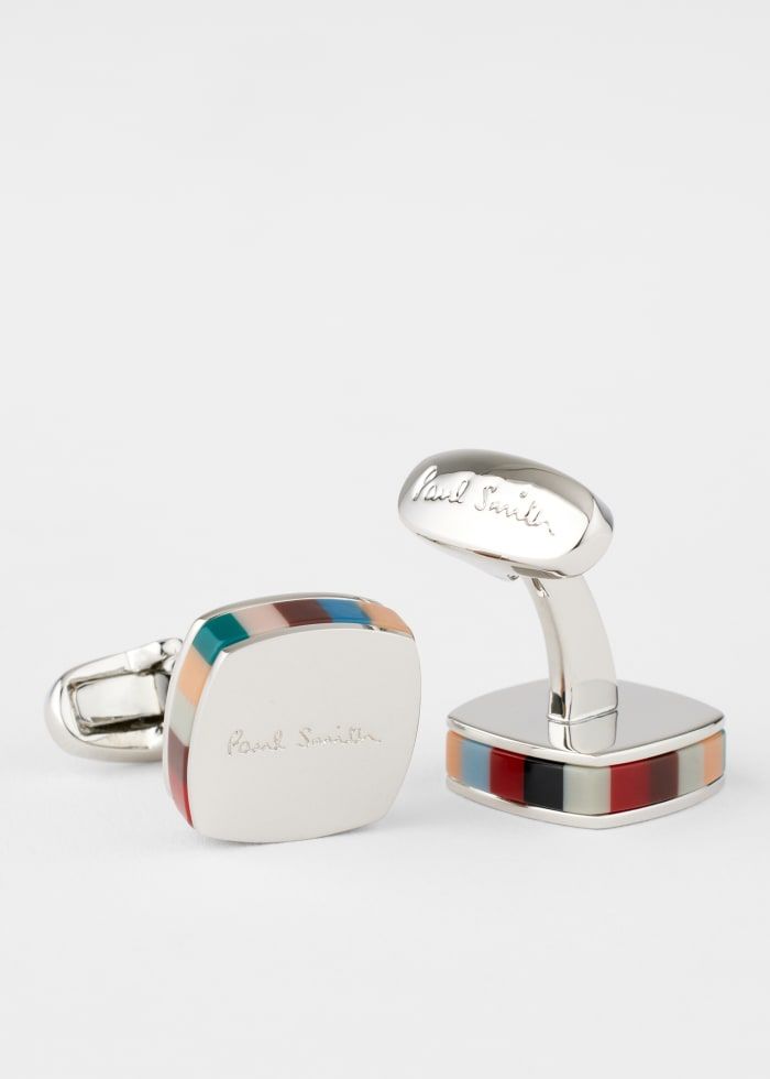 Striped Resin Cufflinks