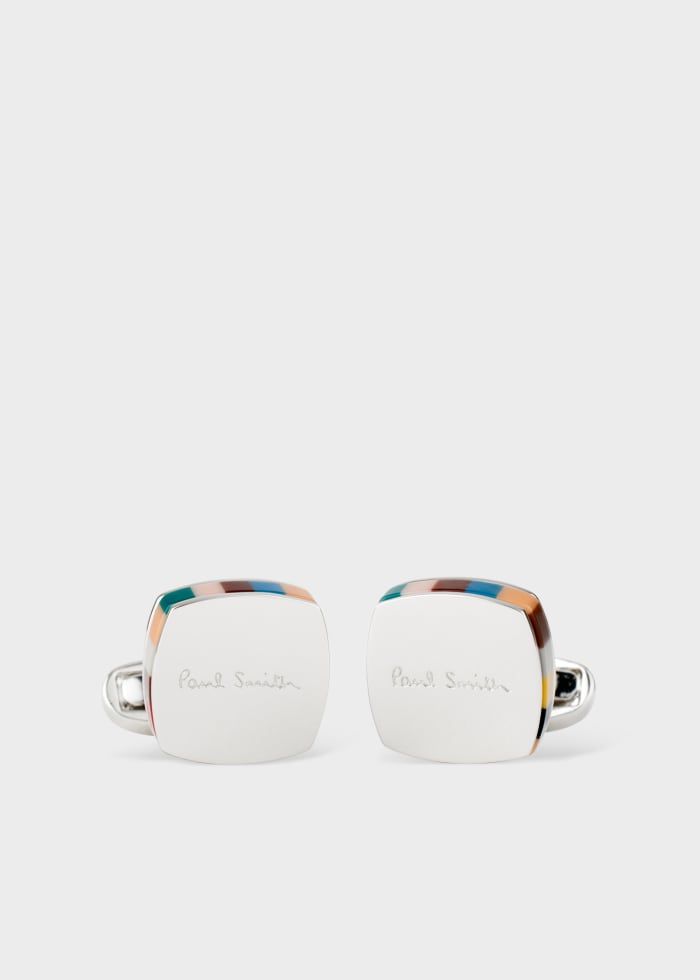 Striped Resin Cufflinks