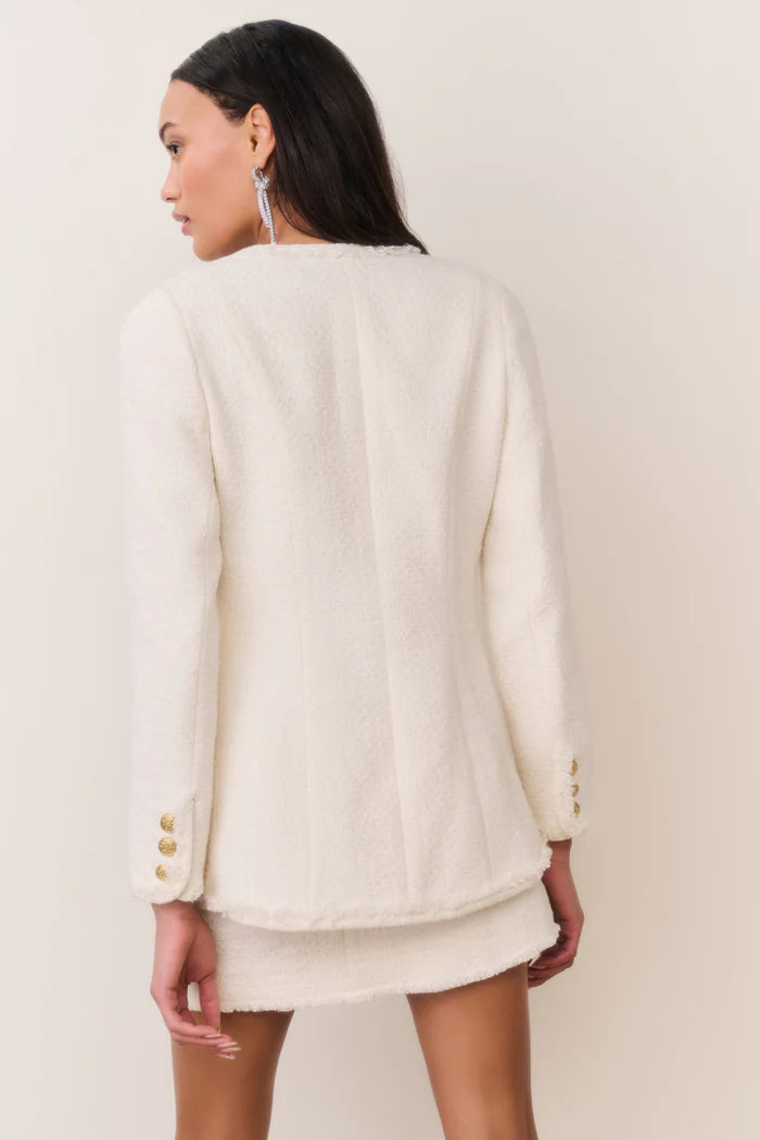 Adrina Tweed Embellished Jacket