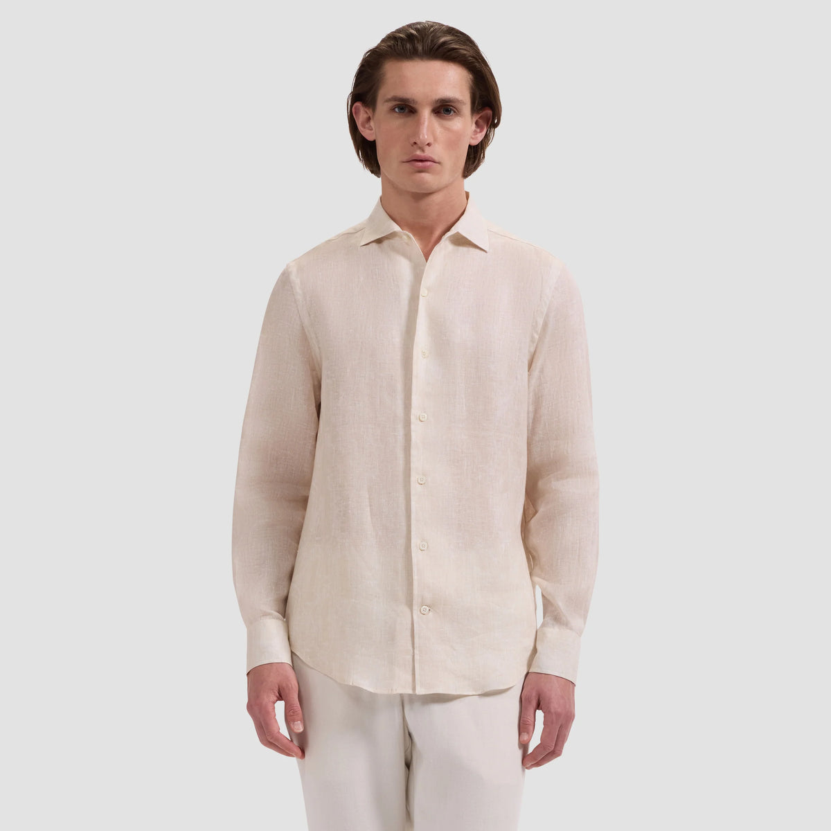 Alvin Linen Jacquard Shirt