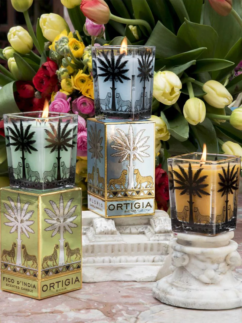 Ambra Nera Large Square Candle