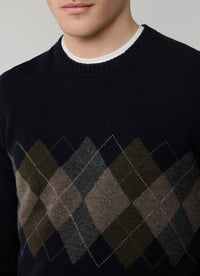 Argyle Crew Neck Jumper