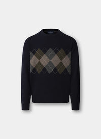 Argyle Crew Neck Jumper