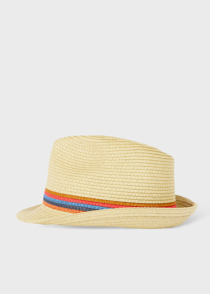 'Artist Stripe' Trim Trilby Hat