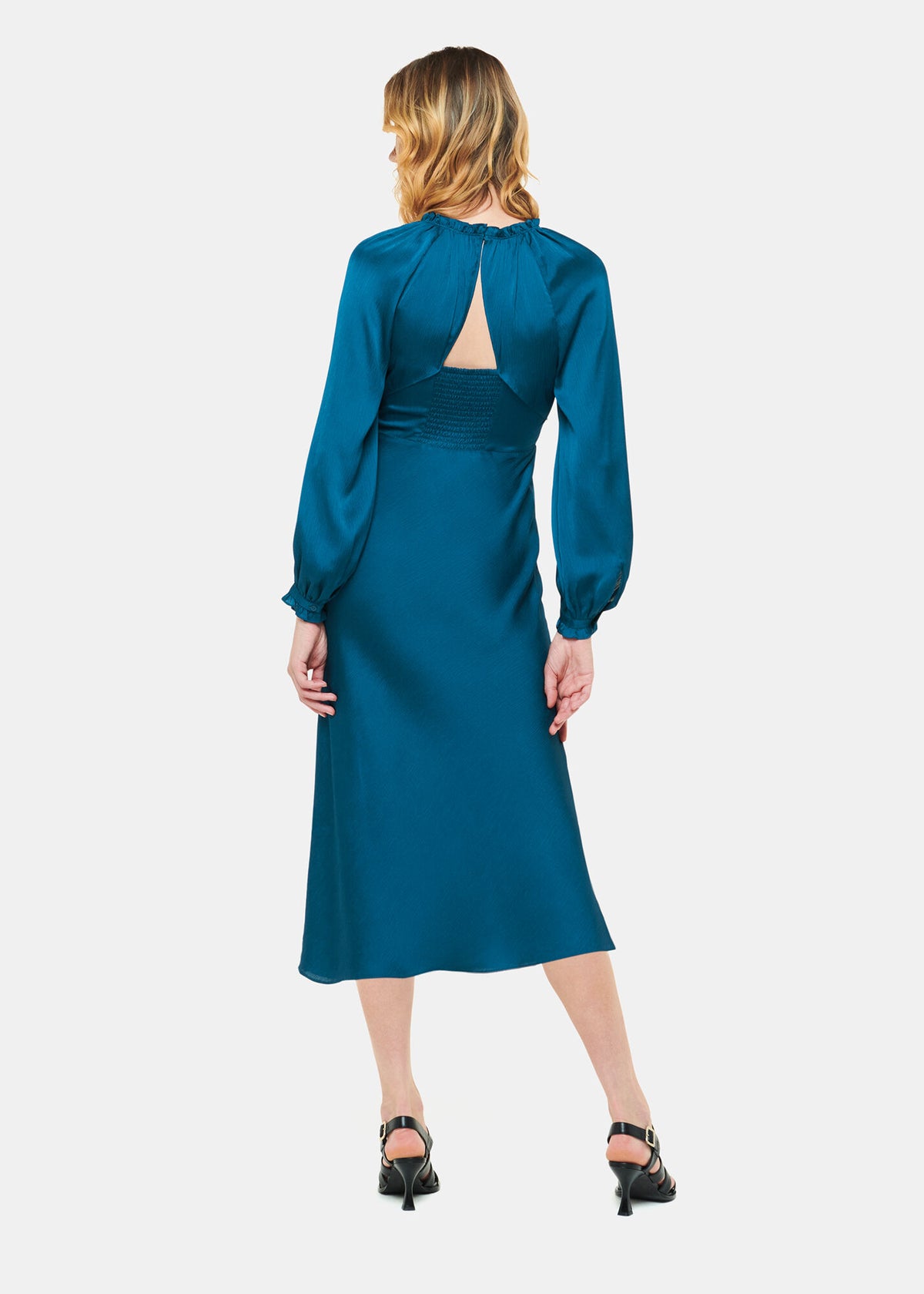 Aurora Satin Midi Dress