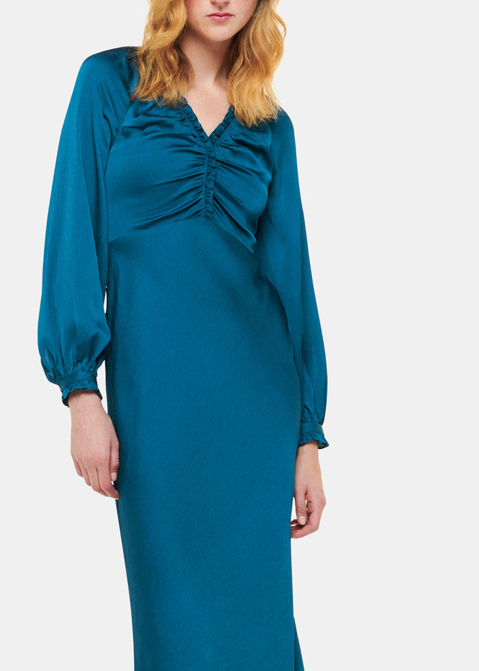 Aurora Satin Midi Dress