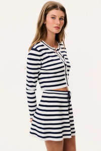 Avanette Striped Knit Cardigan