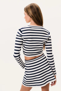 Avanette Striped Knit Cardigan