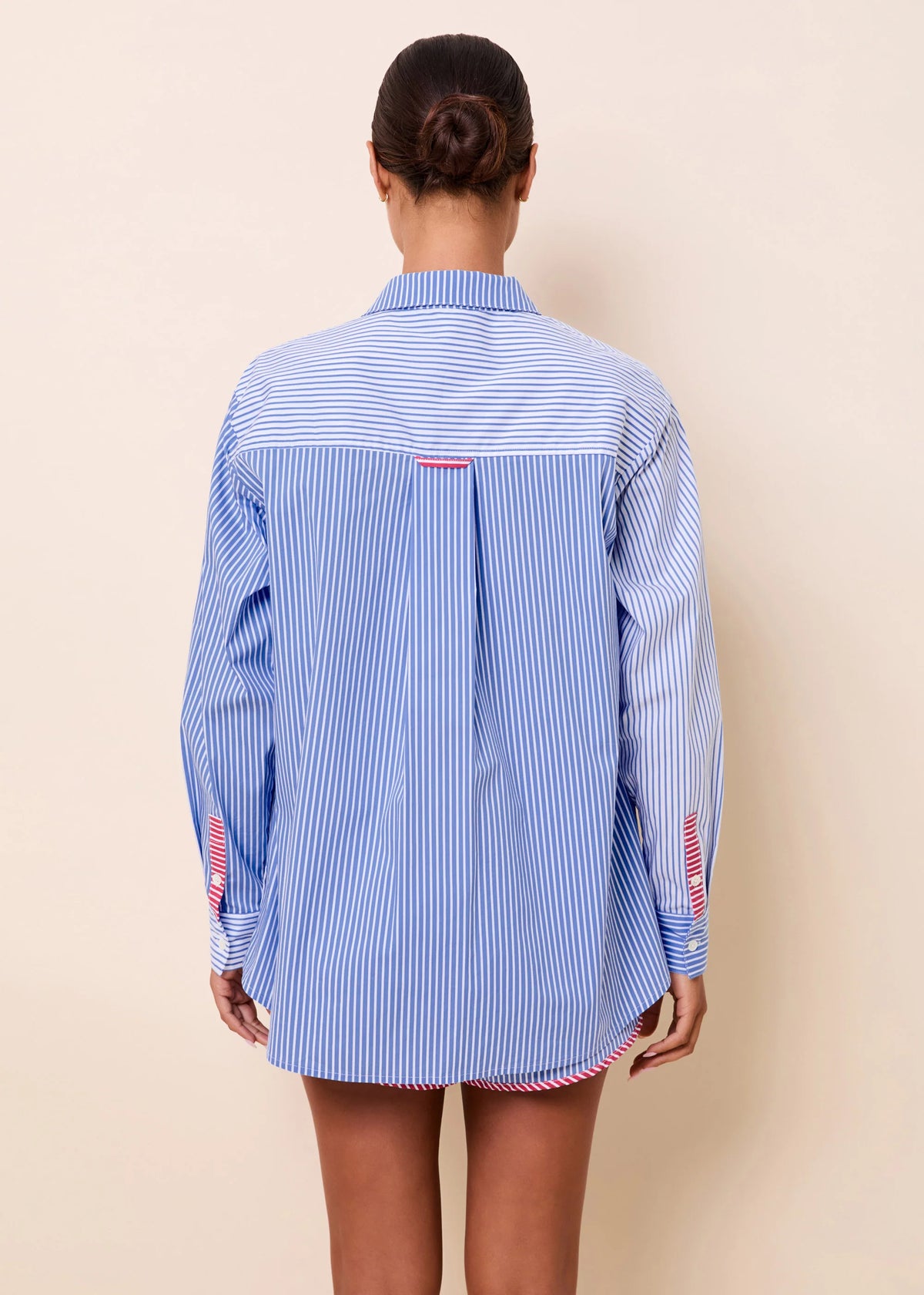 Avril Button Down Colorblock