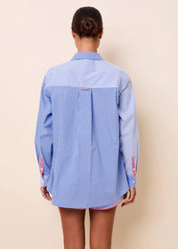 Avril Button Down Colorblock