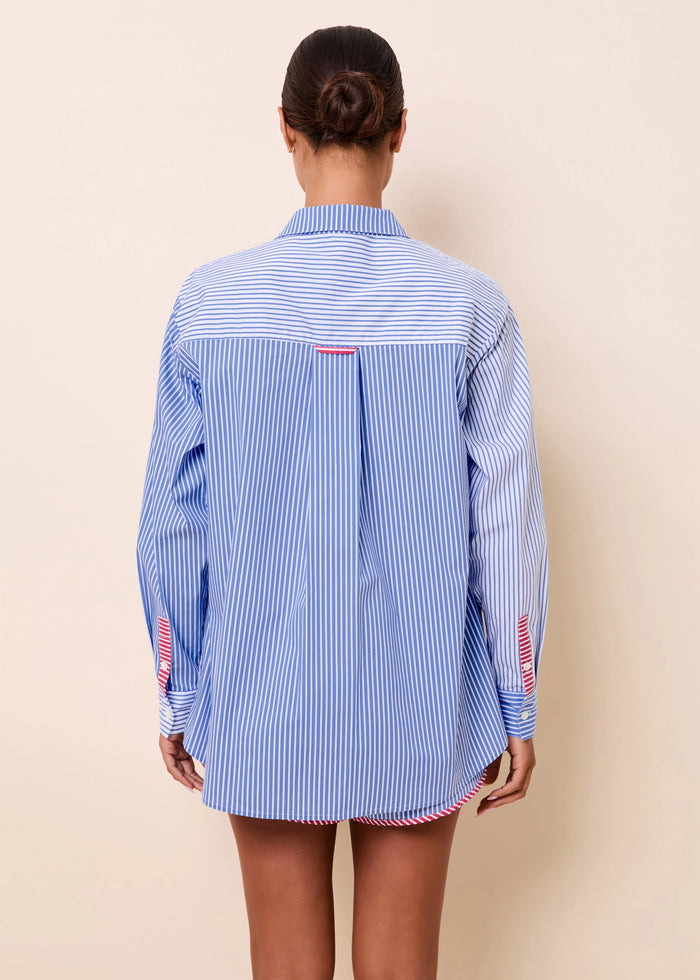 Avril Button Down Colorblock