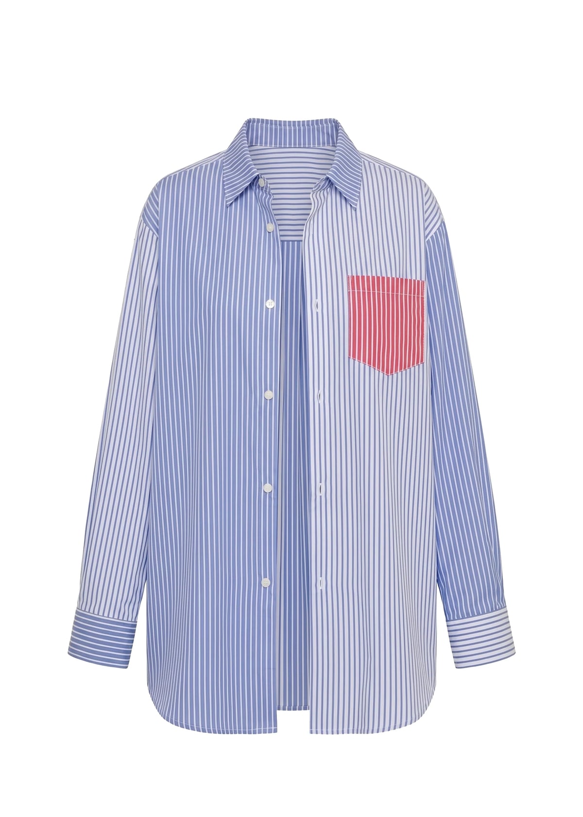 Avril Button Down Colorblock
