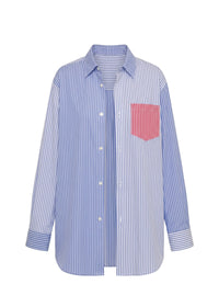 Avril Button Down Colorblock