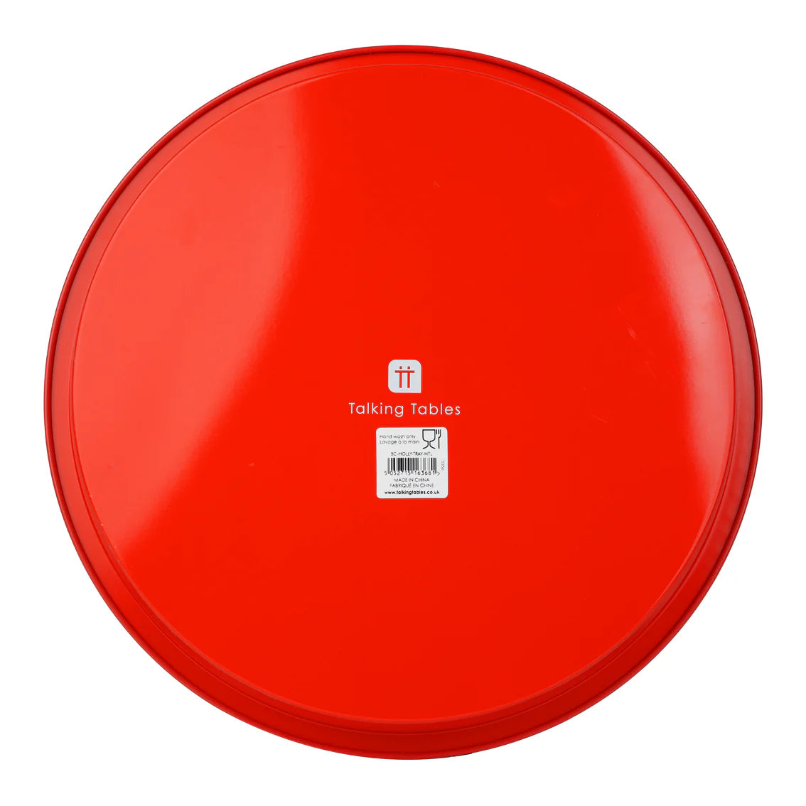 Holly Christmas Tin Tray