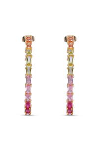 Baguette Chakra Earrings
